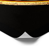 Mandala Syllable Mantra OM MANI PADME HUM Poster (Ecke)