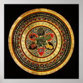 Mandala Syllable Mantra OM MANI PADME HUM Poster (Vorne)