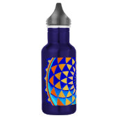 Mandala Symbol der Perfektion Edelstahlflasche (Links)