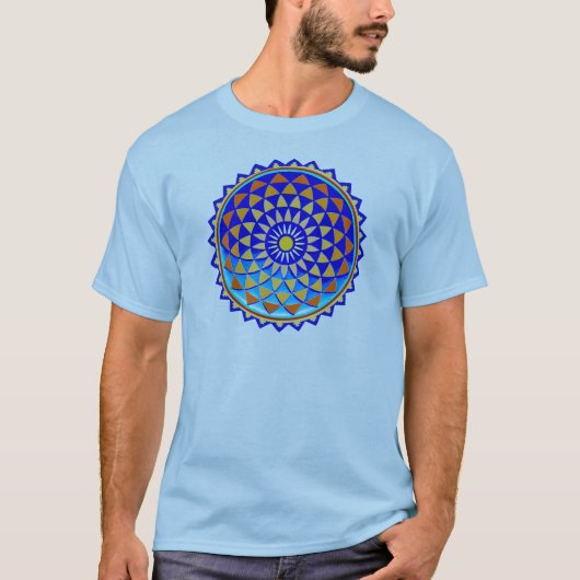 Mandala Symbol der Perfektion T-Shirt (Vorderseite)
