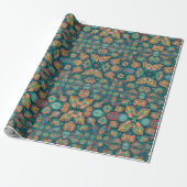 Mandala, Symmetrische Kunst Geschenkpapier (Ungerollt)