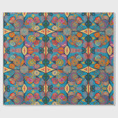 Mandala, Symmetrische Kunst Geschenkpapier (Flach)