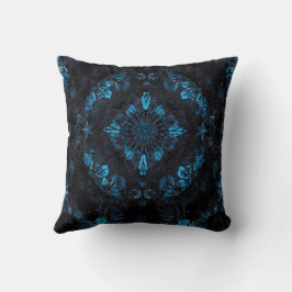 Mandala-symmetrisches kaleidoskopisches Muster Kissen
