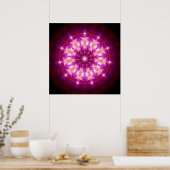Mandala-Synchronizität Poster (Küche)