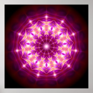 Mandala-Synchronizität Poster