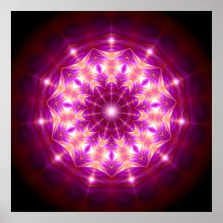 Mandala-Synchronizität Poster