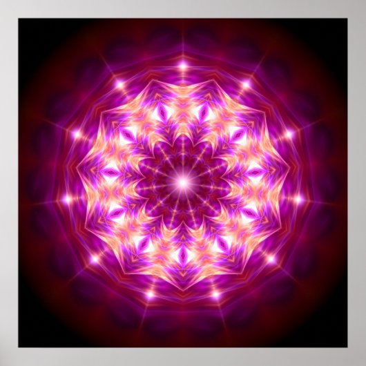 Mandala-Synchronizität Poster (Vorne)