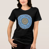 Mandala-T-Shirt Tri-Blend Shirt (Vorderseite)