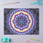 Mandala-Taschentuch der blauen Blume Seidenpapier (Basteln)