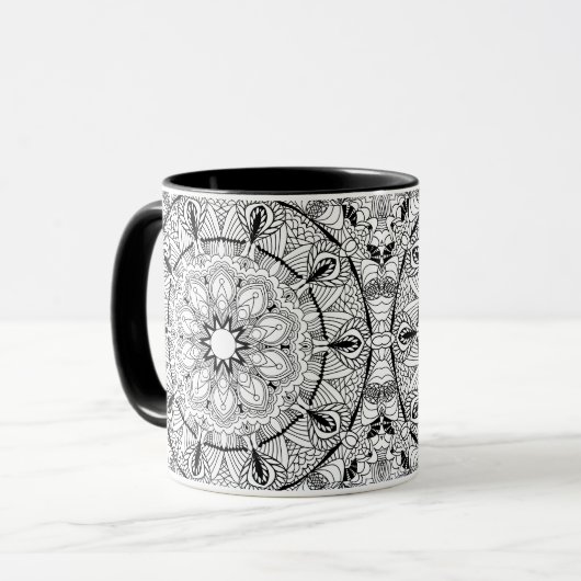 Mandala Tasse (Vorderseite Links)