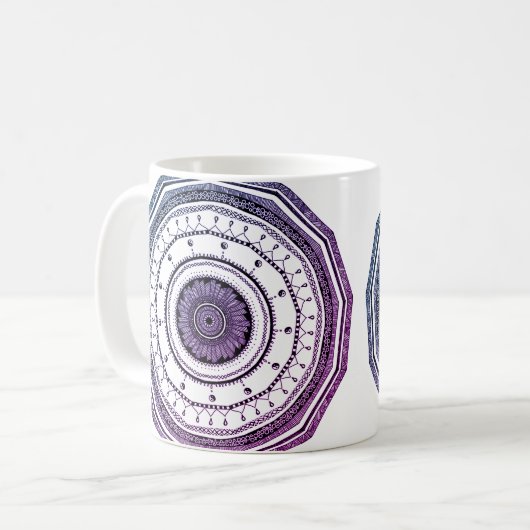 Mandala-Tasse Kaffeetasse (Vorderseite Links)