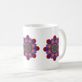 Mandala-Tasse Kaffeetasse (VorderseiteRechts)