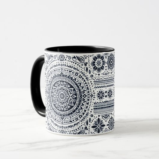 Mandala-Tasse Tasse (Vorderseite Links)