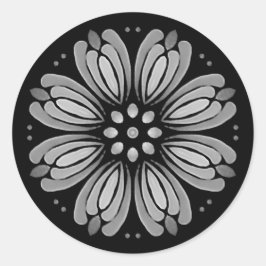 Mandala Template Classic Round Sticker