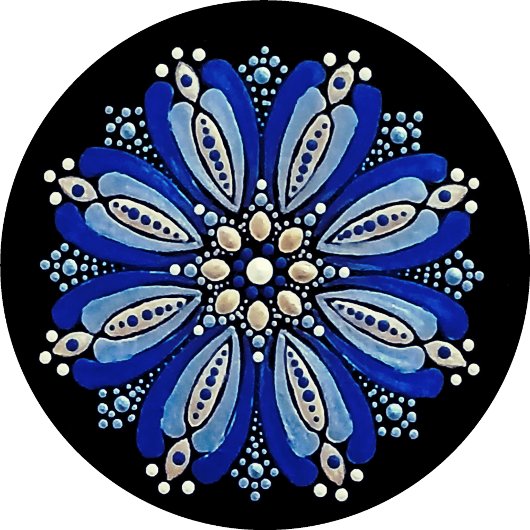 Mandala Template Classic Round Sticker