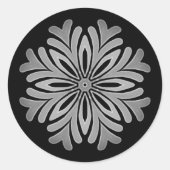 Mandala Template Classic Round Sticker (Vorderseite)
