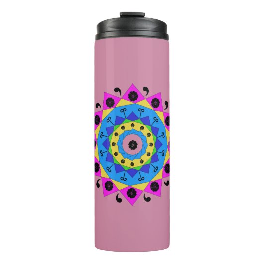 Mandala Thermosbecher (Vorderseite)