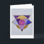 Mandala Third Eye Feiertagskarte<br><div class="desc">Mandala für Intuition,  Erkenntnis,  Weisheit</div>