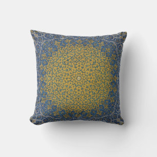 Mandala Throw Kissen - Golden Persian Patt