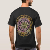 Mandala Throw Pillow T-Shirt (Rückseite)