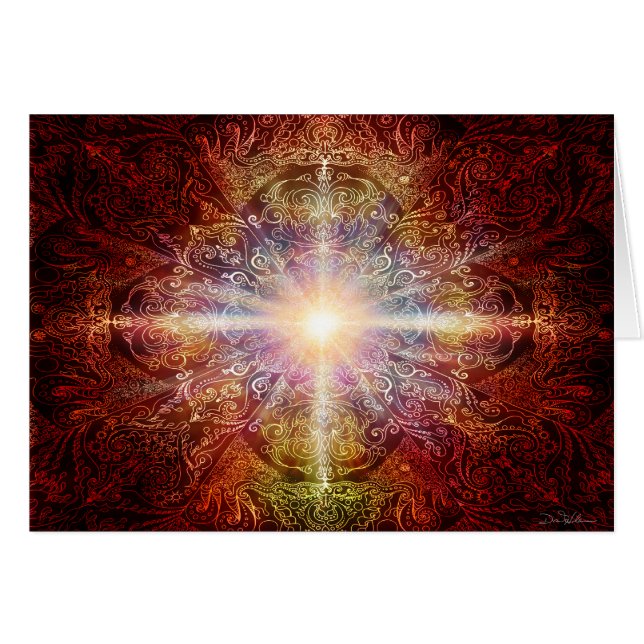 Mandala-tief Orange 2 (Vorderseite (Horizontal))