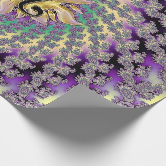 Mandala Tierkreis-Zeichen-Löwen Sun Geschenkpapier (Ecke)