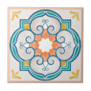Mandala Tile Pattern Fliese