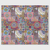 Mandala Tile Pattern Geschenkpapier (Flach)