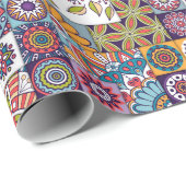 Mandala Tile Pattern Geschenkpapier (Rolleneckpunkt)