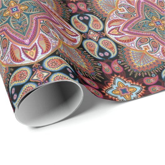 Mandala Tile Pattern Geschenkpapier (Rolleneckpunkt)