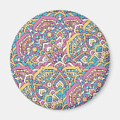 Mandala Tile Pattern Magnet (Vorne)