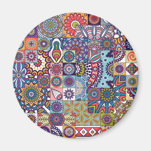 Mandala Tile Pattern Magnet
