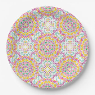 Mandala Tile Pattern Pappteller