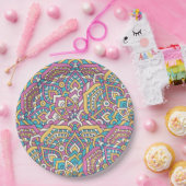 Mandala Tile Pattern Pappteller (Party)