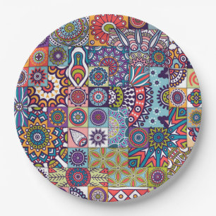 Mandala Tile Pattern Pappteller