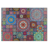 Mandala Tile Pattern Schneidebrett (Vorderseite)