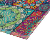 Mandala Tile Pattern Schneidebrett (Ecke)