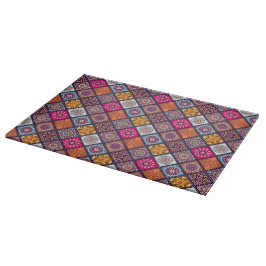 Mandala Tile Pattern Schneidebrett (Ecke)
