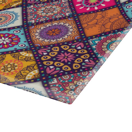 Mandala Tile Pattern Schneidebrett (Ecke)