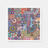 Mandala Tile Pattern Serviette (Vorderseite)