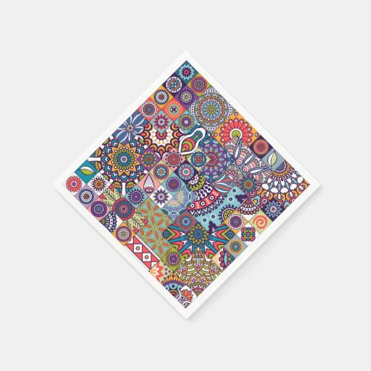 Mandala Tile Pattern Serviette (Ecke)
