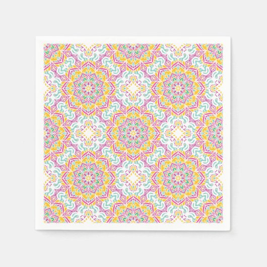 Mandala Tile Pattern Serviette (Vorderseite)