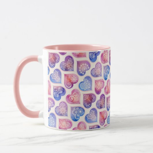 Mandala Tile Pattern Tasse (Links)