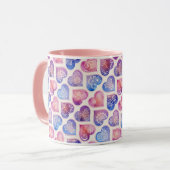 Mandala Tile Pattern Tasse (Vorderseite Links)