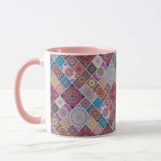 Mandala Tile Pattern Tasse (Links)