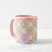 Mandala Tile Pattern Tasse (Vorderseite Links)