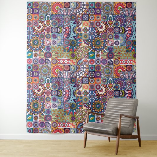 Mandala Tile Pattern Wandteppich (Beispiel)