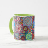 Mandala Tile Tasse (Vorderseite Links)