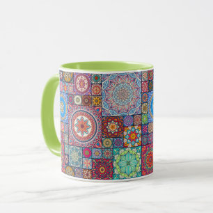 Mandala Tile Tasse
