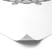 Mandala to color in poster (Ecke)